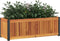 vidaXL - Plantenbak - 80x30x27,5 - cm - massief - acaciahout - en - staal