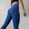 Dames Legging Scrunch Blauw S