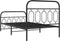 vidaXL - Bedframe - met - hoofd- - en - voeteneinde - metaal - zwart - 100x200 - cm