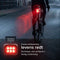 Inlustro Fietslamp Set - Voorlicht / Achterlicht - LED USB-C Oplaadbaar - IPX4 Waterdicht - Aluminium - Rood / Wit