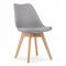 Eettafel en stoelen - 5-delig - Sonoma eiken - grijze stoelen