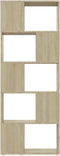 vidaXL-Boekenkast/kamerscherm-60x24x155-cm-sonoma-eikenkleurig