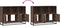 vidaXL - Dressoir - 100x35x76 - cm - bewerkt - hout - bruin - eikenkleur