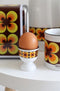 CABANAZ - tissuedispenser, Ramona, retro, metaal / chroom, TISSUE DISPENSER, geel