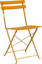 vidaXL - Vouwbare - Tuinstoelen - 2 - stuks - Mosterdgeel - Staal