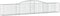 vidaXL - Schanskorf - 2 - st - gewelfd - 400x50x60/80 - cm - gegalvaniseerd - ijzer