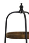 Light & living Light&Living Etagere KARSON hout zwart 4 laags 167 x Ø48
