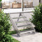 vidaXL - Traptrede - rooster - 70x24x7 - cm - gegalvaniseerd - staal