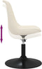 vidaXL - Eetkamerstoelen - draaibaar - 4 - st - fluweel - crèmekleurig