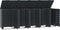 vidaXL - Containerberging - 5 - containers - 345x79x117 - cm - staal - antraciet