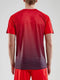 Craft Pro Control Stripe Shirt Korte Mouw - Dames - Ergonomisch ontwerp met mesh-panelen - Rood / Marine