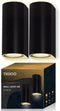 Tigioo Wandlamp - LED Buitenverlichting - Weerbestendig - Zwart (2 stuks)