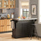 SoBuy FKW71-Sch - Keukeneiland - Uitbreidbaar Werkblad 115x92x46-71 cm - Zwart