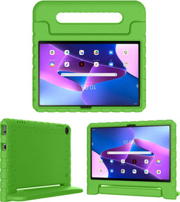 iMoshion Tablet Hoes Kinderen Geschikt voor Lenovo Tab M10 (3rd gen) - iMoshion Kidsproof Backcover met handvat - Groen