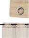 Gordijn 140 x 260 cm Rooster Beige (6 Stuks)