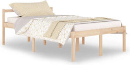 vidaXL - Seniorenbed - massief - grenenhout - 120x200 - cm