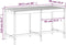 vidaXL Tuintafel 203,5x90x110 cm massief douglashout