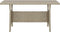 vidaXL - Tuintafel - 130x70x66 - cm - poly - rattan - grijs