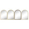 Wandspiegel Home ESPRIT Beige Natuurlijk Scandi 60 x 2 x 90 cm (4 Stuks)