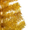vidaXL - Kunstkerstboom - met - verlichting - en - kerstballen - 210 - cm - PET - goud