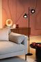 Lucide SENSAS - Vloerlamp - 2xGU10 - Draaibaar en kantelbaar - Zwart