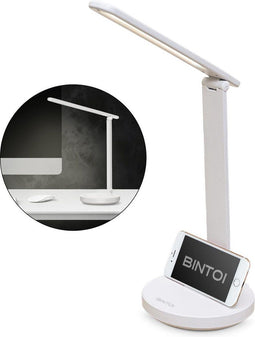 Bintoi® DL100 - Bureaulamp LED - Dimbaar - Oplaadbaar - Wit