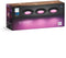 Philips Hue Slim inbouwspot - LED Multi-color - IP44 spatwaterdicht - Zwart (set van 3)