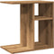 vidaXL - Bijzettafel - 50x30x50 - cm - bewerkt - hout - artisanaal - eikenkleur
