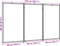 vidaXL Whiteboard magnetisch inklapbaar 150x80x1,7 cm aluminium