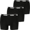 Puma Heren Boxershort - 3-pack - Katoenen mix met brede tailleband - Zwart (3-pack)