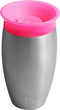 Munchkin Stainless Steel Miracle 360° Sippy Cup - Antilekbeker - 100% waterdicht - Fel Roze