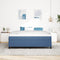 vidaXL - Boxspring - Bed - Blauw - Super - King - Corduroy - Stof