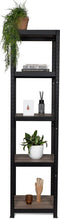 Avasco Opbergrek Strong Cube - smalle stellingkast - 5 planken - 176x45x45cm - zwart