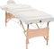 vidaXL - Massagetafel - inklapbaar - 3 - zones - 10 - cm - dik - wit