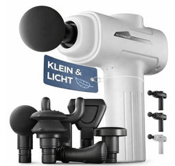 Heldenwerk Massagepistool - Spiermassageapparaat - 6 opzetstukken 3200 omw/min USB-C - wit