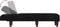 vidaXL - Chaise - longue - stof - zwart