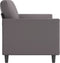 vidaXL - Tweezitsbank - 140 - cm - kunstleer - grijs