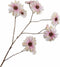 Silk-ka Kunstbloem-Zijden Bloem Margriet Tak Crème-Roze 102 cm