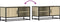 vidaXL - Tv-meubel - 80x34,5x40 - cm - bewerkt - hout - metaal - sonoma - eikenkleurig
