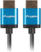 Lanberg CA-HDMI-22CU-0010-BK - HDMI Kabel V2.0 4K SLIM - 1 m - Zwart/Blauw