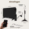 Komodo Blazi - Infrarood Verwarmingspaneel - 450W - 72,5 x 45 cm - Verplaatsbaar & Hangend - Thermostaat & WiFi App - Zwart
