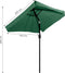 Rechthoekige tuinparasol - groen - kantelbaar - 200x140 cm