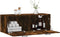 vidaXL - Wandkast - 100x36,5x35 - cm - bewerkt - hout - gerookt - eikenkleurig