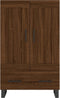 vidaXL - Hoge - kast - 69,5x31x115 - cm - bewerkt - hout - bruin - eikenkleur