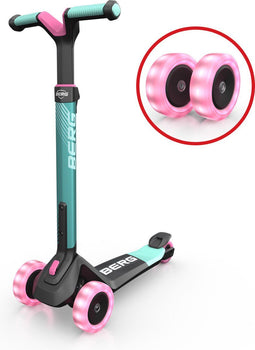 BERG Nexo Step - Kinderstep - Opvouwbaar - In hoogte verstelbaar - Incl. LED wielen - 2 tot 12 jaar - Mint