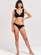SHIWI Bobby Bikini Set - Dames - Floral sheer trim - Zwart