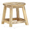 vidaXL - Kruk - handgeschilderd - 38x38x35 - cm - massief - mangohout