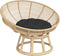 vidaXL - Zitkussen - rond - Ø - 60x11 - cm - oxford - stof - zwart