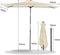 Angel Living Parasol - Kantelbaar - 140 x 210 cm - Rechthoek - Crème