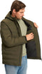 Mario Russo Padded Woven Jacket - Winterjas Heren - Waterafstotend - Winddicht - Groen - XL